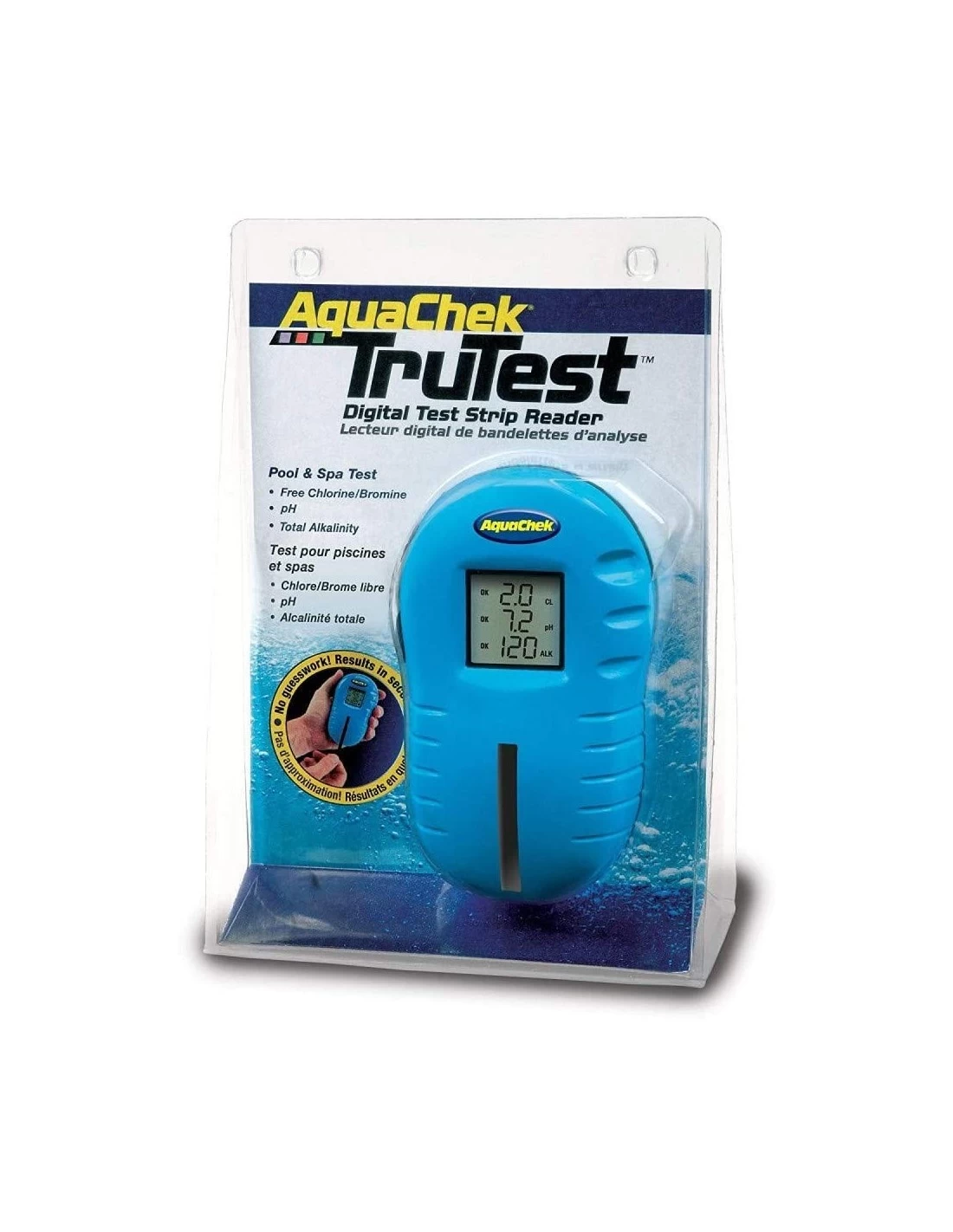 Aquachek - Testeur Piscine Trutest Bleu + 25 Languettes 1 Aquachek - Testeur Piscine Trutest Bleu + 25 Languettes