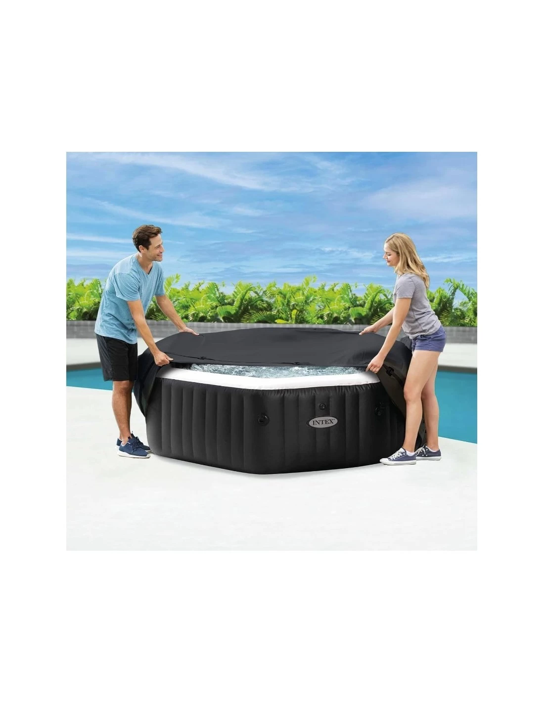 Intex Couverture Thermique Spa Octogonal 4P ( Couverture + Couvercle) 4 Intex Couverture Thermique Spa Octogonal 4P ( Couverture + Couvercle) – Image 4