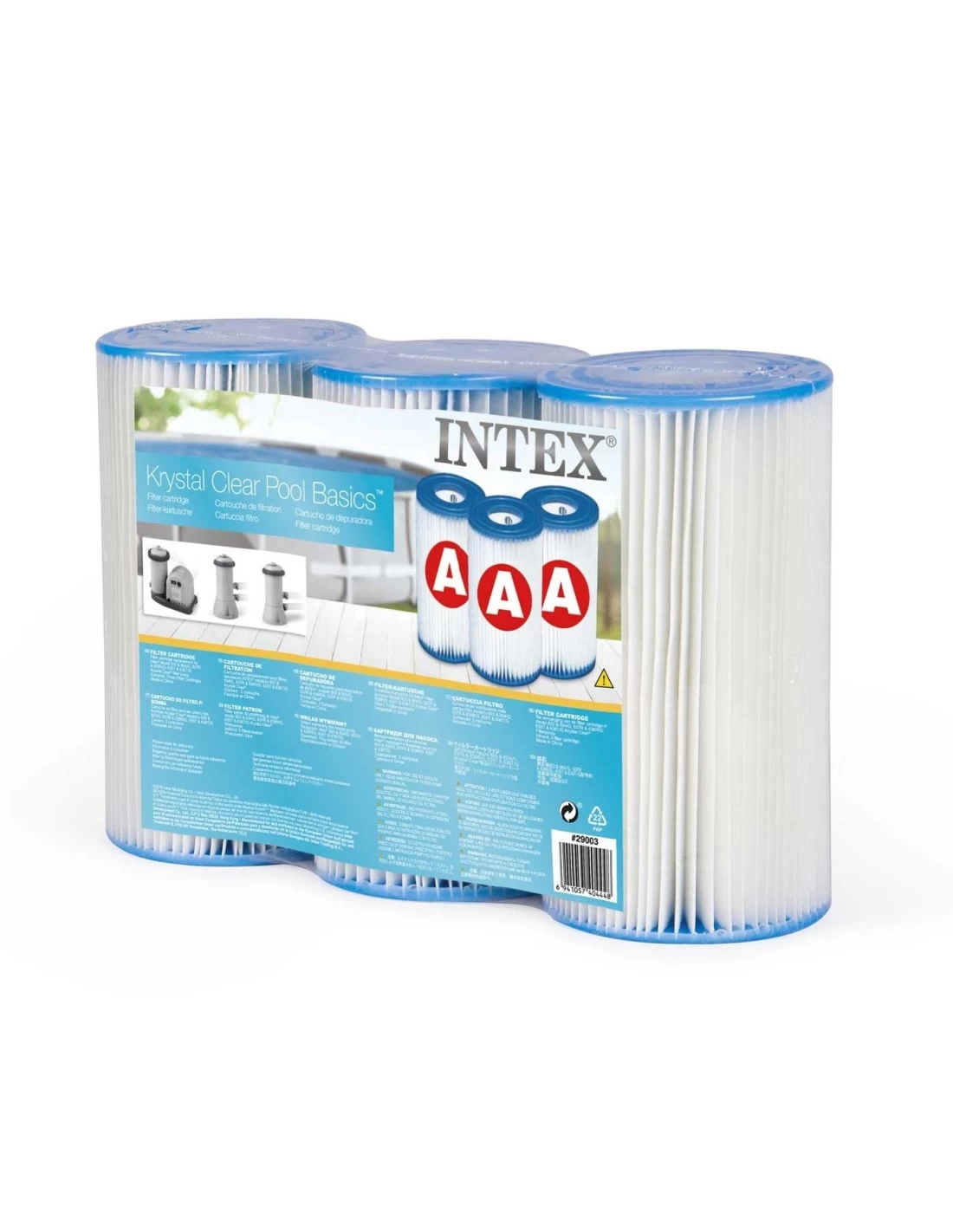 Intex Lot De 3 Cartouche De Filtration A 1 Intex Lot De 3 Cartouche De Filtration A