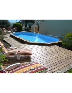 Piscine Bois Octogonale Allongée Mister-Wood 350 X 700 X 130 Cm -AquaSpa Outlet Piscine Tienda piscine bois octogonale alongee mister wood 350 x 700 x 130 cm 4