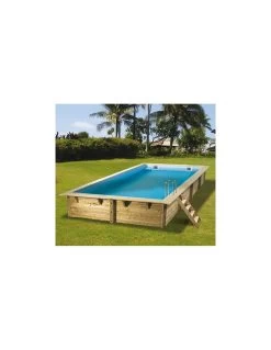 Piscine Bois Ubbink Linéa 650 X 350 X H 140 Cm