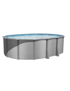 Vogue Piscine En Acier Pacific Ovale 3,70 X 6,20 X 1,32m
