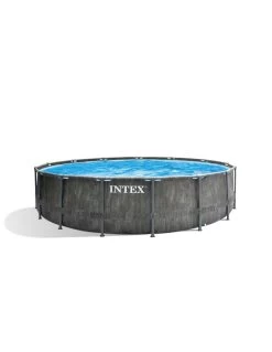 Intex Piscine Greywood Prism Frame Premium Ronde Ø 457 X 122 Cm