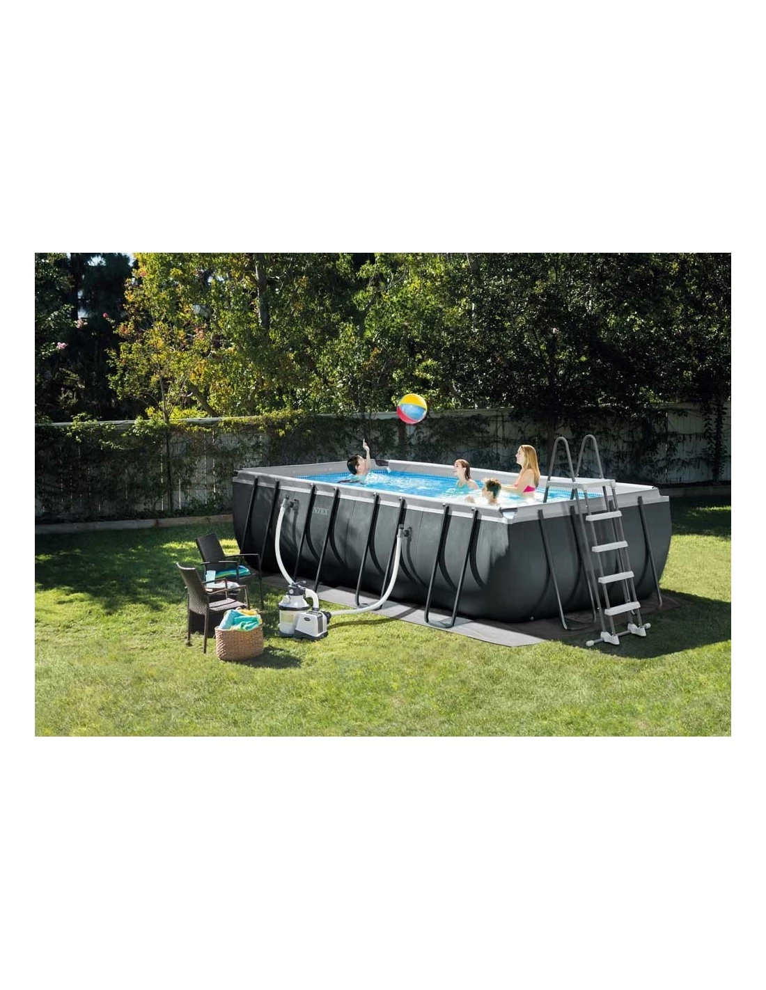 Intex Piscine Ultra Frame XTR Rectangulaire 549 X 274 X 132 Cm 2 Intex Piscine Ultra Frame XTR Rectangulaire 549 X 274 X 132 Cm – Image 2